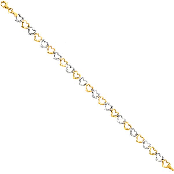 14K 2T Light Fancy Hollow Bracelet