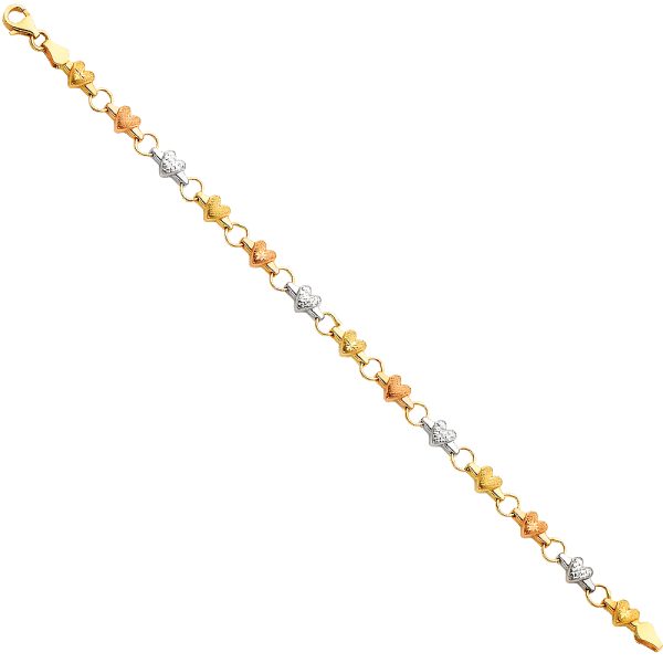 14K 3C Light Enamel Bracelet for Kid/Junior