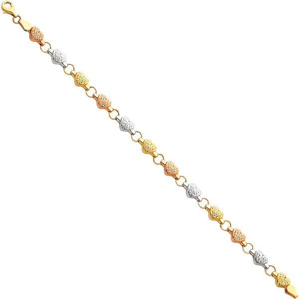 14K 3C Light Stampato Bracelet