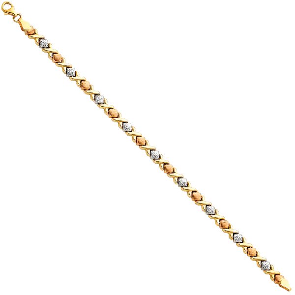 14K 3C Light Stampato Bracelet