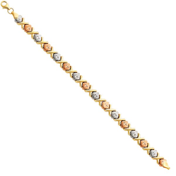 14K 3C Light Stampato Bracelet