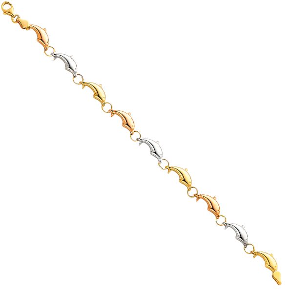 14K 3C Light Stampato Bracelet