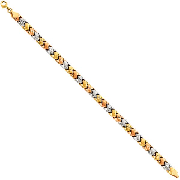 14K 3C Light Stampato Bracelet