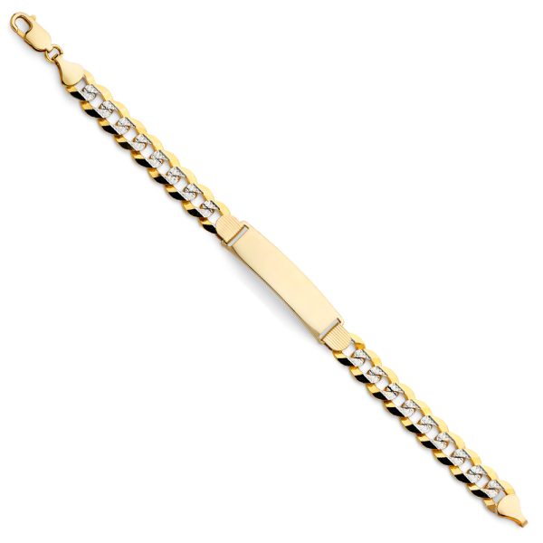 14K Cuban 250 WP ID Bracelet