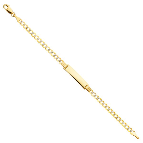 14K Cuban 100 WP Baby ID Bracelet