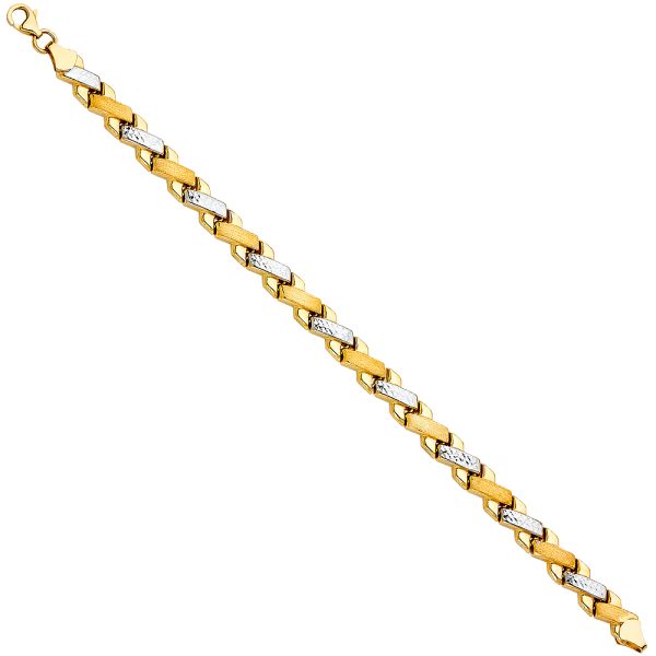 14K 2T Stampato Bracelet