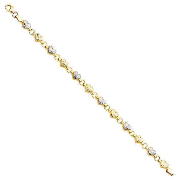 14K 2T Stampato Bracelet