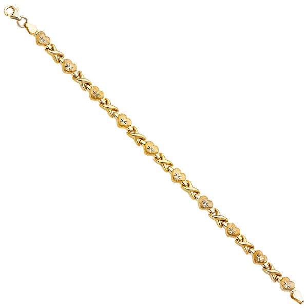 14K 2T Stampato Bracelet