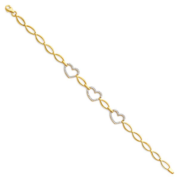14KY CZ Bracelet