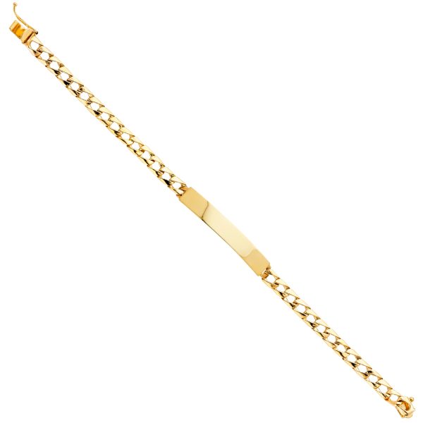 14KY Light Cuban Link ID Bracelet