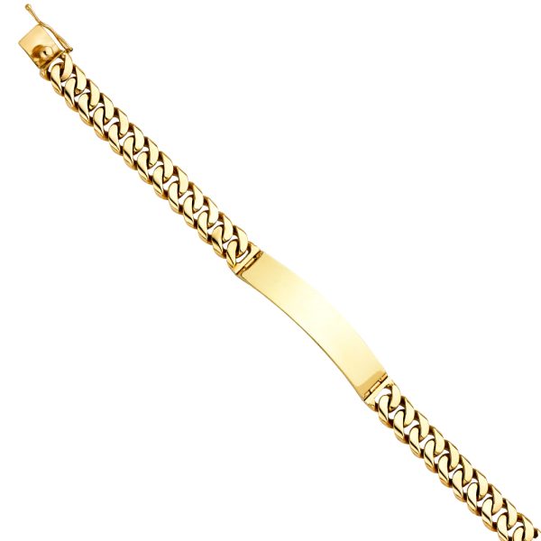 14KY Miami Cuban Link ID Bracelet