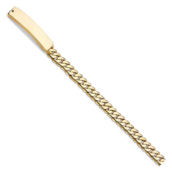 14KY Miami Cuban Link MIL ID Bracelet