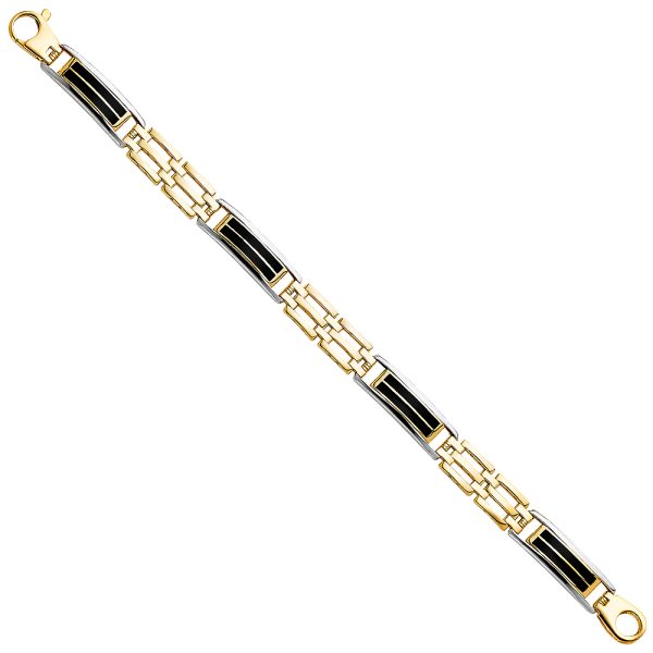 14K 2T Men's Bracelet