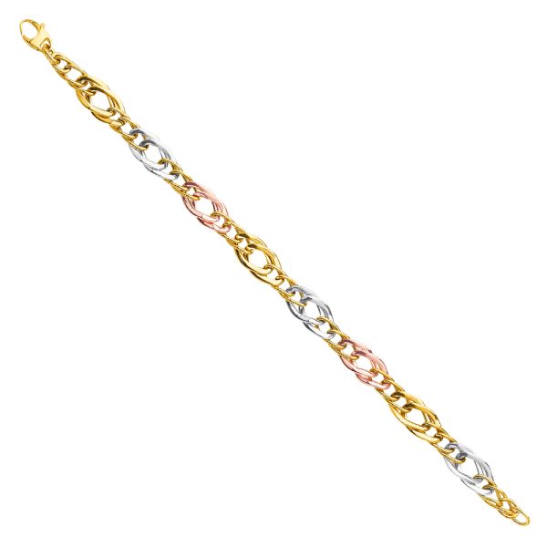 14K 3C Fancy Hollow Bracelet