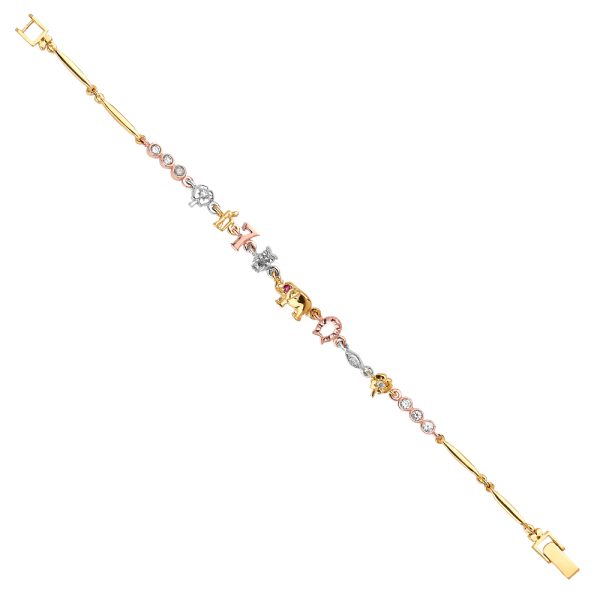 14K 3C Lucky Bracelet