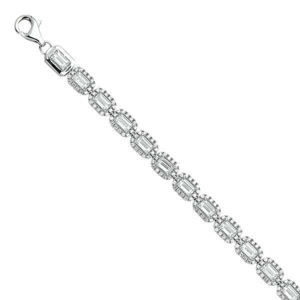 14KW Swarovski CZ Bracelet