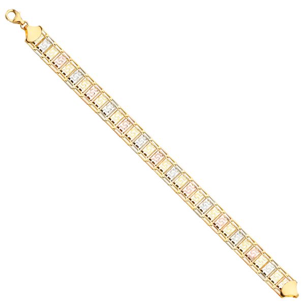 14K 3C Fancy Bracelet