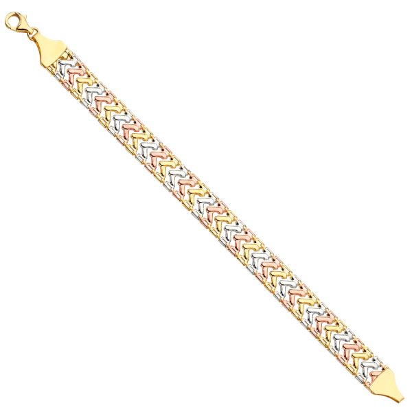 14K 3C Fancy Bracelet