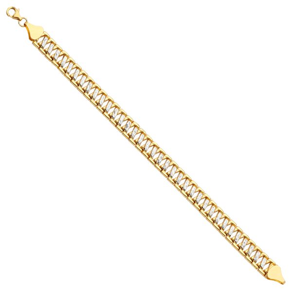 14K 2T Fancy Bracelet