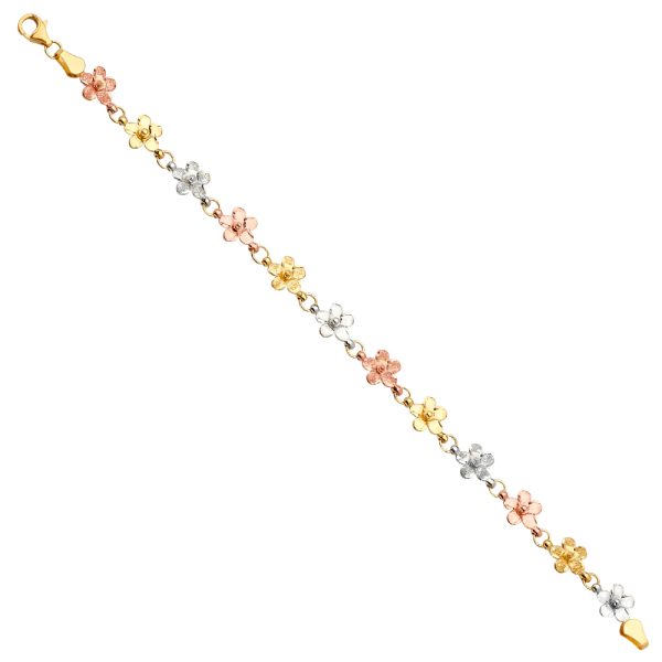 14K 3C Fancy Bracelet