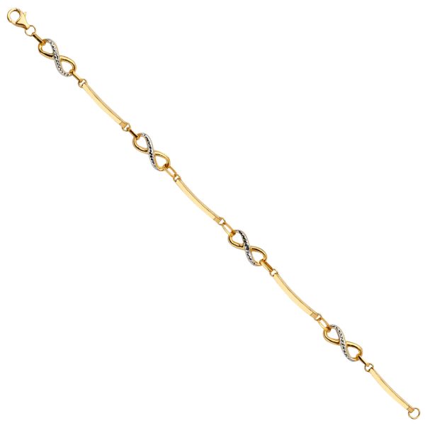 14K 2T Fancy Bracelet