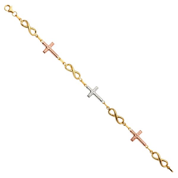 14K 3C Fancy Bracelet