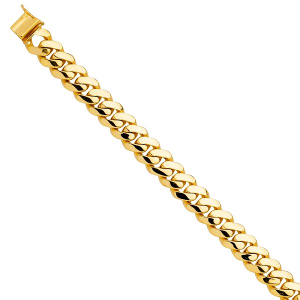 14KY Solid Link Bracelet