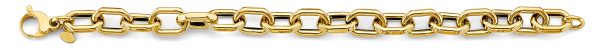 14KY Fancy Link Bracelet