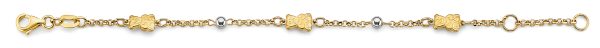 14K 2T Teddy Bear Baby Bracelet