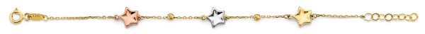 14K 3C Star Baby Bracelet