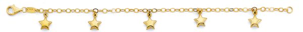 14KY Star Charm Baby Bracelet