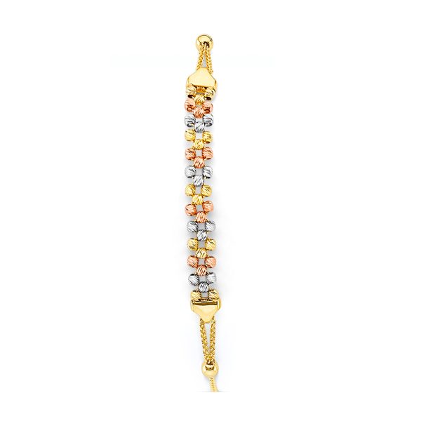 14K 3C Ball Friendship Bracelet