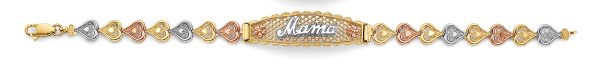 14K 3C Mama ID Bracelet