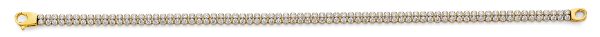 14KY 2 Line Tennis Bracelet