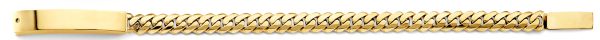 14KY Miami Cuban Link Mil ID Bracelet