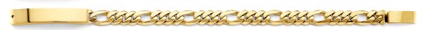 14KY Miami Cuban Link Mil ID Bracelet