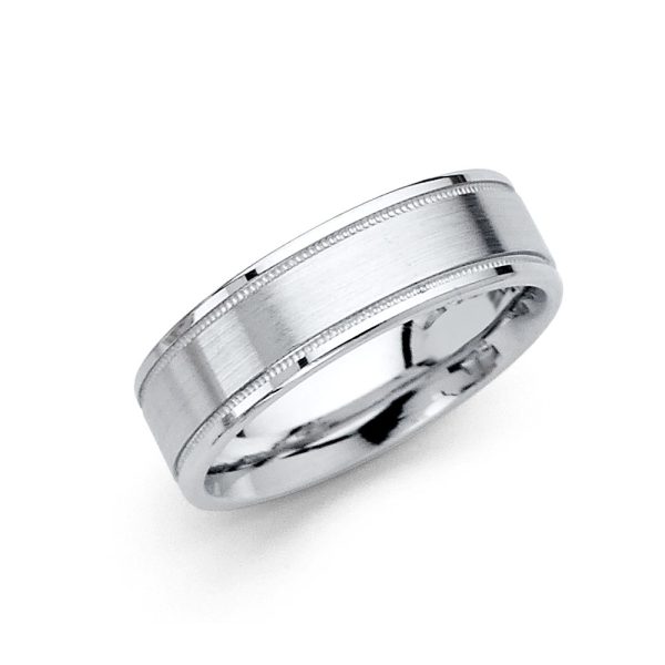 14KW 6mm Brushed Wedding Band