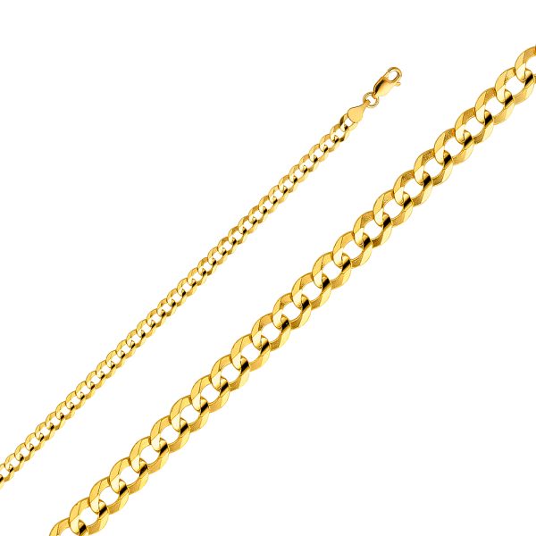 14KY 4.7mm Cuban Chain