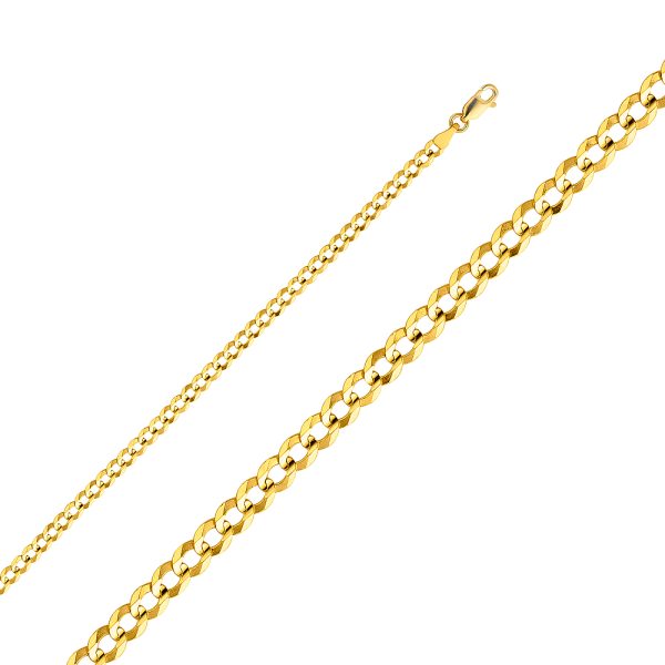 14KY 3.6mm Cuban Chain