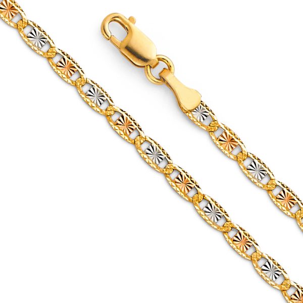 14K 3C 2.6mm Valentono DC Chain