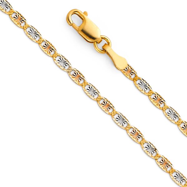 14K 3C 2mm Valentono DC Chain