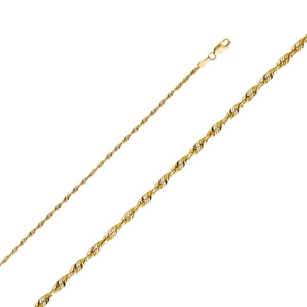 14KY 2.5mm Rope Chain