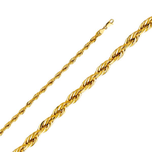 14KY 5mm Hollow DC Rope Chain