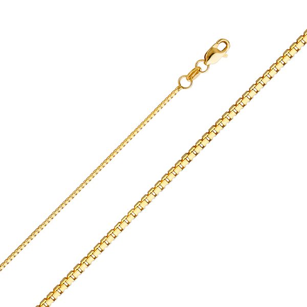 14KY 1mm Box Chain