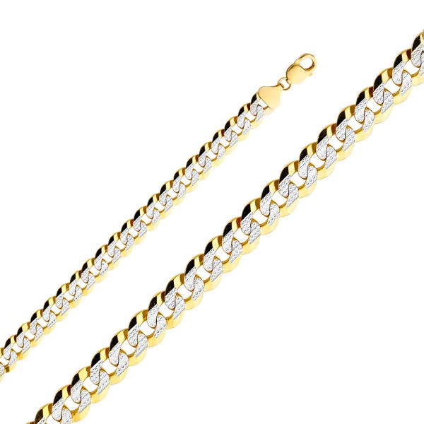 14KY 12.2mm Cuban WP Chain