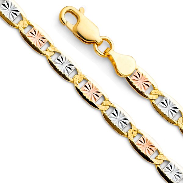 14K 3C 4.2mm Valentino Star DC Chain