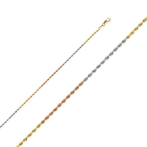 14K 3C 1.5mm Solid Rope DC Chain