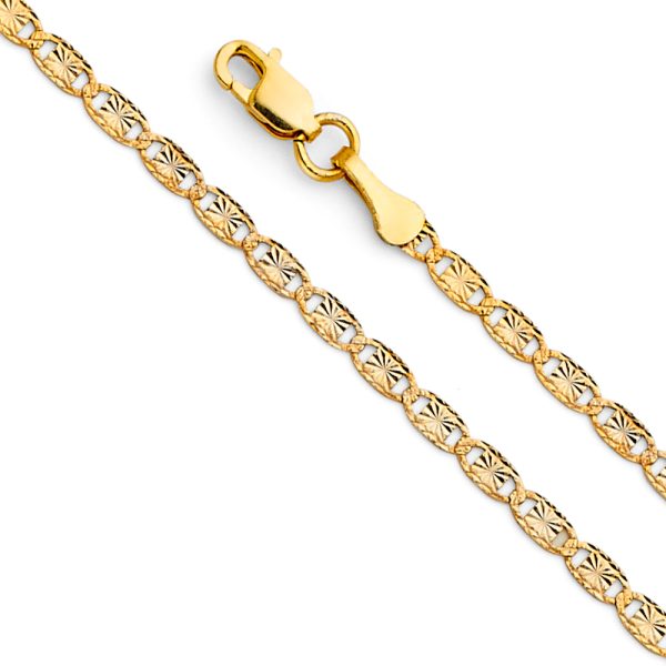 14KY 2.1mm Valentino Star DC Chain