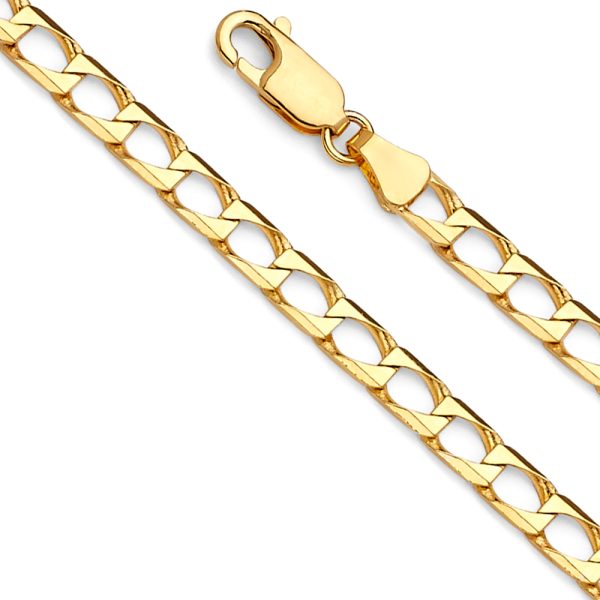 14KY 4.1mm Square Curb Chain