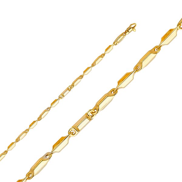 14KY 3.5mm Hollow Bullet Chain